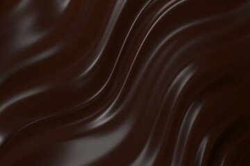 Chocolate background. Melted choco mass
