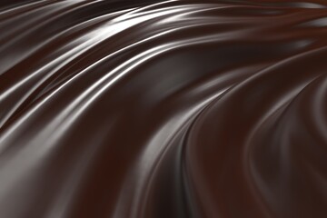 Chocolate background. Melted choco mass