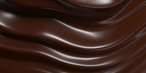 Chocolate background. Melted choco mass
