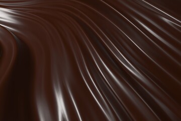 Chocolate background. Melted choco mass