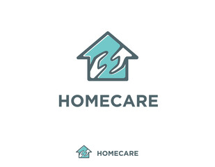 Homecare house logo design