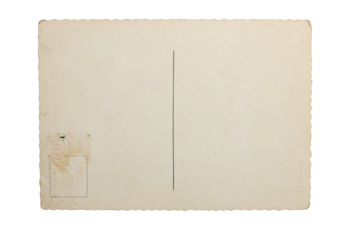 vintage postcard texture png isolated letter mail