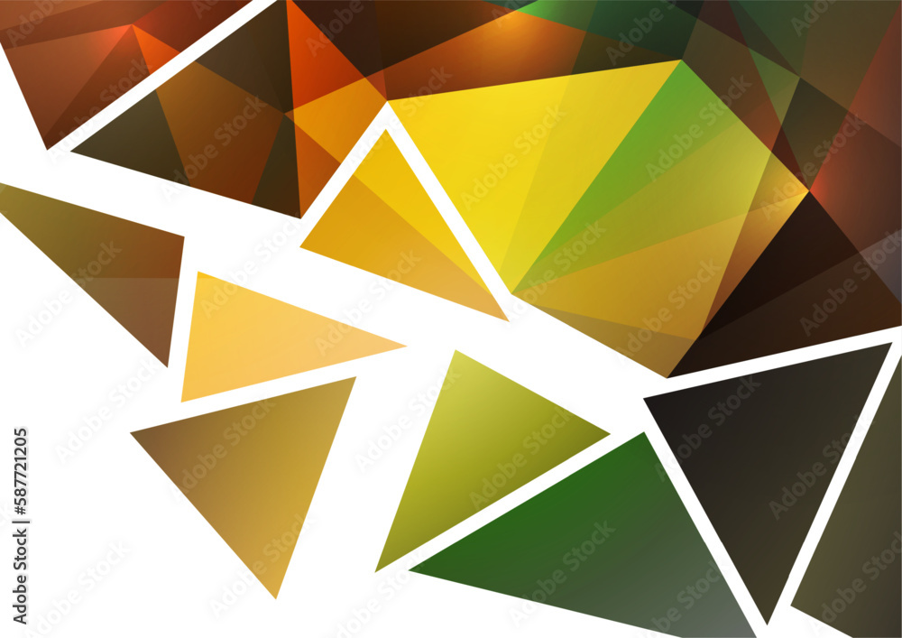 Poster polygonal abstract background of triangles in a modern style. place for text. use for banners, websi