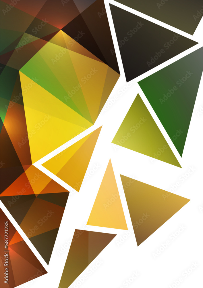 Poster polygonal abstract background of triangles in a modern style. place for text. use for banners, websi