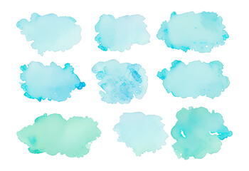 watercolor splash paint template hand drawn. generative ai