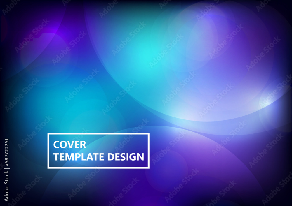 Poster circular abstract background, neon circles geometric shapes. abstract round smooth color composition
