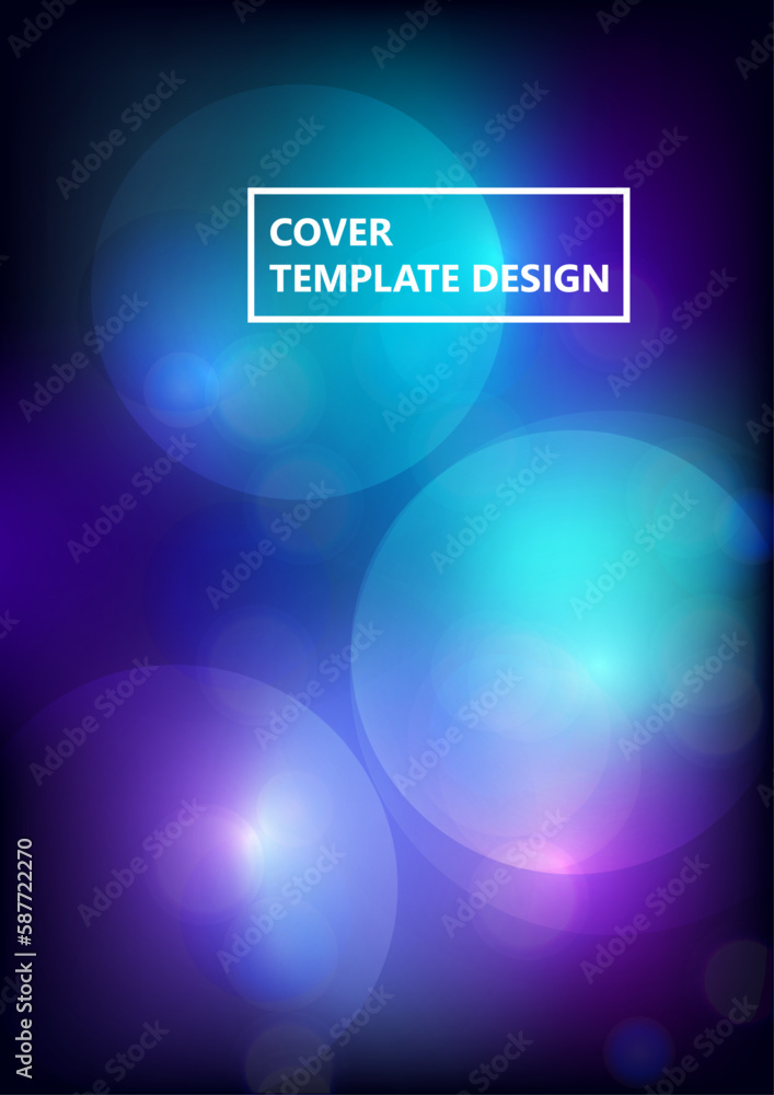 Poster circular abstract background, neon circles geometric shapes. abstract round smooth color composition