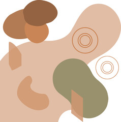 Abstract organic shapes vector illustration. Organic shapes background.