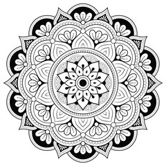 Mandalas for coloring book. Decorative round ornaments. Unusual flower shape. Oriental vector, Anti-stress 
therapy patterns.