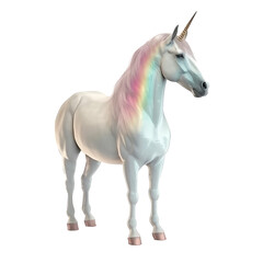 Plakat unicorn isolated on white