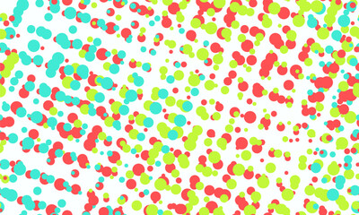 Multicolored bright dotted seamless vector pattern. Fun colorful dot doodle seamless pattern. Creative minimalist style art background for children scribble design