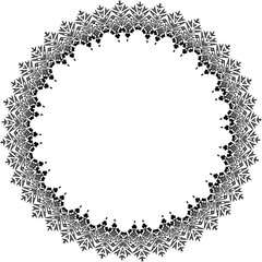 Beautiful round pattern. Vector file for designs.