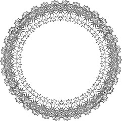 Beautiful round pattern. Vector file for designs. - obrazy, fototapety, plakaty