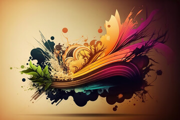 Abstract floral background