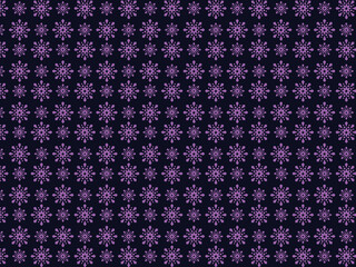 seamless pattern with purple flowers