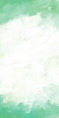 Fototapeta na wymiar 春用の油絵縦長抽象背景テンプレート）中央に白いスペースがある緑のフレーム