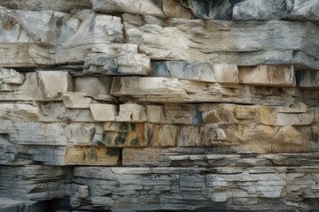 majestic bird perched on a towering rock formation. Generative AI