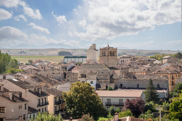 Views of the medieval village of Turegano on a summer day in the province of Segovia, Castilla y León, Spain.