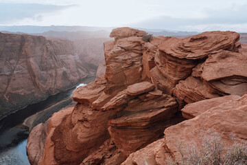The Horseshoe Bend in Page, Arizona.