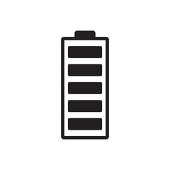 Battery indicator vector icon. Accumulator battery charge energy flat sign design. Battery isolated symbol pictogram. UX UI icon