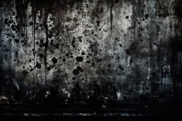 textured and distressed wall in black and white. Generative AI