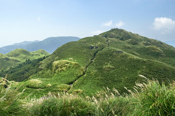View from Mt. Qixing Trail in Yangmingshan National Park, Taiwan