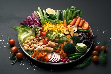 This photo depicts a variety of fresh vegetables, indicative of a healthy diet