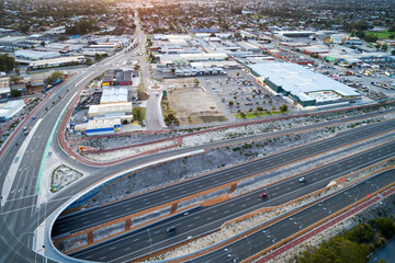 Aerial View, business park, new Highway, Perth, Western Australia, Australia