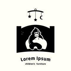 vector logo for children's furniture with animal themes