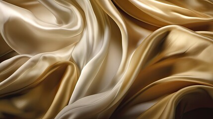 Smooth elegant golden silk or satin luxury cloth texture can use as wedding background. Luxurious background design. In Sepia toned. Retro style. Generative Ai.