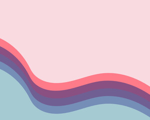 Abstract Geometric Wave Background in Aesthetic Colors