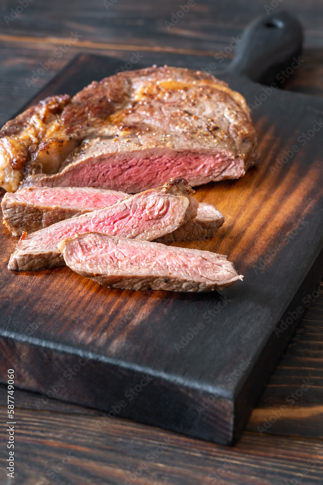 Wall mural Sliced beef steak