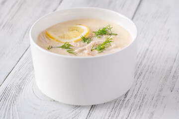 Portion of Avgolemono