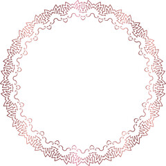 Beautiful round pattern. Vector file for designs.