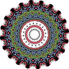 Beautiful round pattern. Vector file for designs.