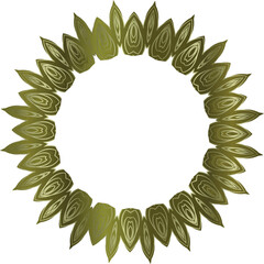 Beautiful round pattern. Vector file for designs.