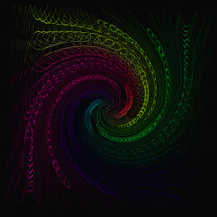 line of lights that form a texture