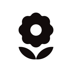 Flower vector icon. Floral sign. Flower flat sign design. Flower symbol pictogram. UX UI icon