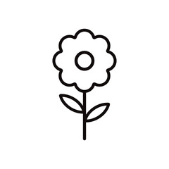 Flower vector icon. Floral sign. Flower flat sign design. Flower symbol pictogram. UX UI icon
