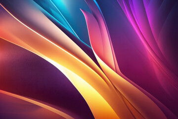 Fototapeta premium A Vibrant Chromatic Currents Abstract Background, Generative AI, Illustration, This abstract background features vibrant chromatic currents that flow and swirl in a mesmerizing display of colors