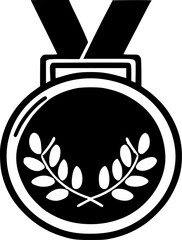 Medal | Minimalist and Simple Silhouette - Vector illustration