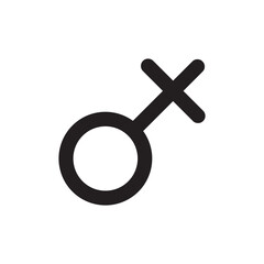 Gender vector icon. Gender sign of men and women. Male and female flat sign design. Gender flat symbol pictogram. UX UI icon