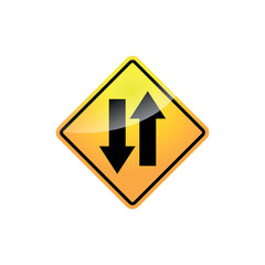 Traffic Sign  Street Sign Icon Vector Template