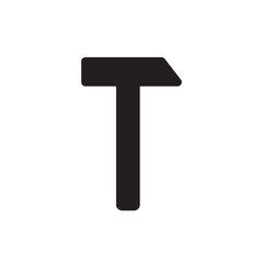 Hammer vector icon. Hammer instrument flat sign design. Hammer tool symbol pictogram. UX UI icon
