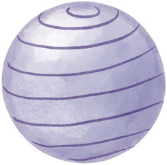 gym ball sport watercolor png