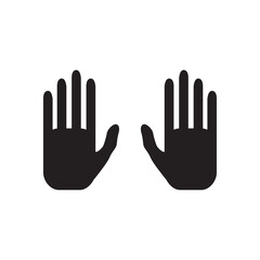 Obraz premium Hands vector icon, gloves icon, medicine gloves icon, prayer hands, muslim prayer icon. Hand flat sign design. Hand symbol pictogram. UX UI icon