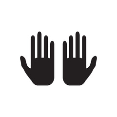 Obraz premium Hands vector icon, gloves icon, medicine gloves icon, prayer hands, muslim prayer icon. Hand flat sign design. Hand symbol pictogram. UX UI icon