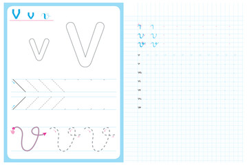 Alphabet Letter tracing practice worksheet vector illustration. alphabet tracing practice worksheet for kids. worksheet for to teachers, parents, vector  file