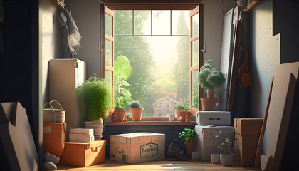 Moving with Ease: The Convenience of a Moving Company Helps Make Relocation Stress-Free - ai generated