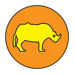 Animal, mammal, rhino icon